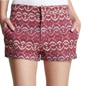Free People Wild Plum Shorts Pink /Purple Print Size 6
